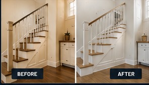 Painting project before and after